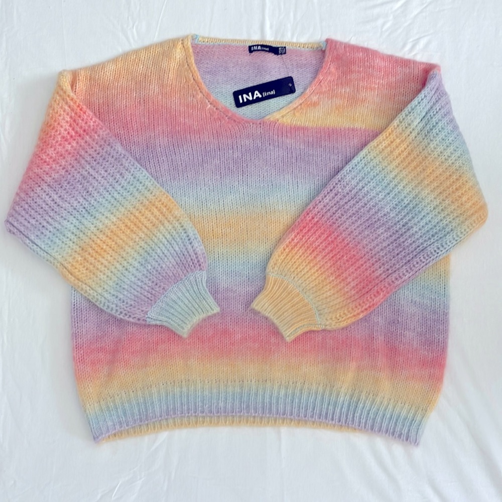 Rainbow ombré sweater